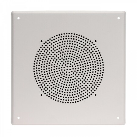 Quam For 8In O.D. Speaker, Square, Screw-Mount, Steel, White Powder Coat Finish BS8W